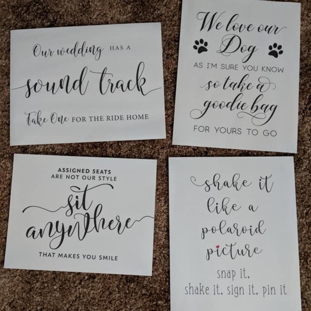 Wedding Signs - Picture 2 of 3